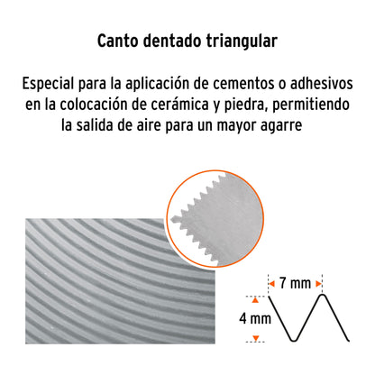 LLANA DENTADO TRIANGULAR 11', 6 REMACHES, MANGO MADERA 15409 P