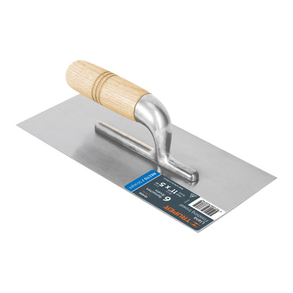 LLANA CANTO RECTO 11', 6 REMACHES, MANGO DE MADERA,  TRUPER 15406 *