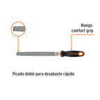 LIMA MEDIA CAÑA BASTARDA 8'', MANGO DOBLE INYECCIÒN, TRUPER 15318 *