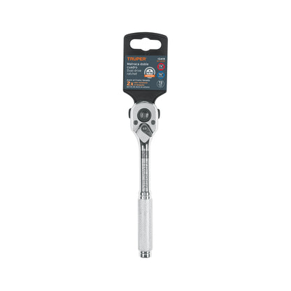 MATRACA DOBLE CUADRO 1/4" y 3/8" TRUPER 13419 *