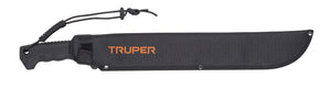 MACHETE DOBLE FILO 14'', CACHA INYECTADA, CON FUNDA, TRUPER 103827 *