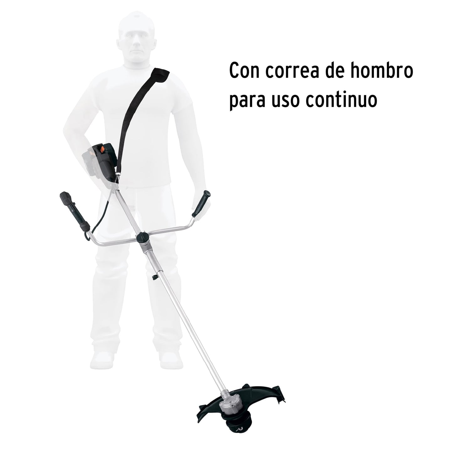 DESBROZADORA INALÁMBRICA 13'', 40V, SIN CARBONES, TRUPER MAX 102338 N