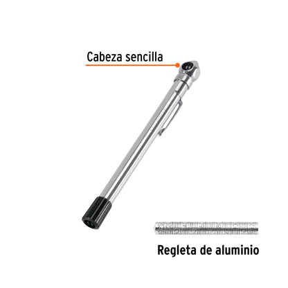 CALIBRADOR DE PRESIÓN 120 PSI CABEZA SENCILLA, TRUPER 19096 *