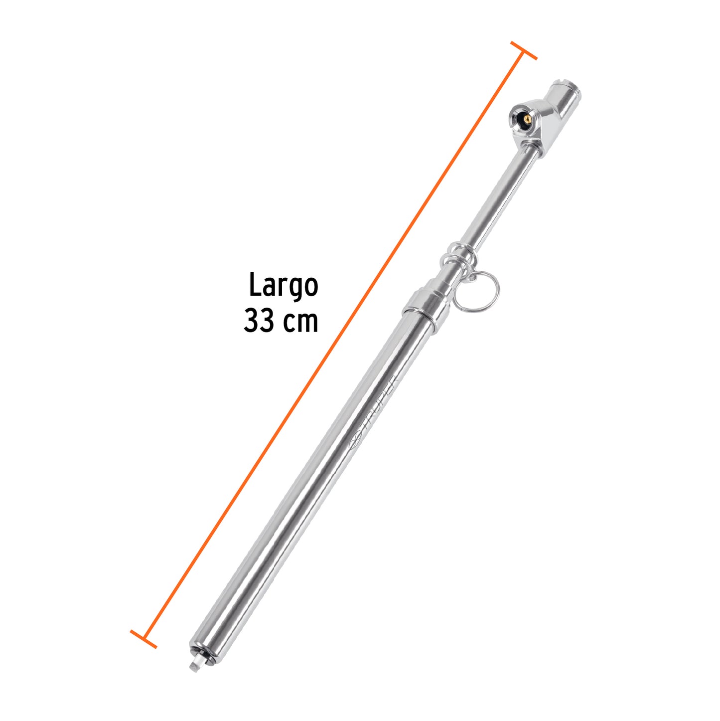 CALIBRADOR DE PRESIÓN 200 PSI CABEZA DOBLE, USO RUDO, TRUPER 18244 *