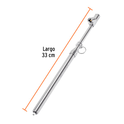 CALIBRADOR DE PRESIÓN 200 PSI CABEZA DOBLE, USO RUDO, TRUPER 18244 *