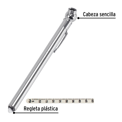 CALIBRADOR DE PRESIÓN 50 PSI, CABEZA SENCILLA, PRETUL 20181 *