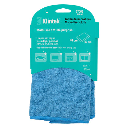 TOALLA DE MICROFIBRA DE 40 X 40 CM, KLINTEK 57065 *