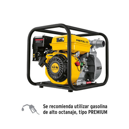 MOTOBOMBA AUTOCEBANTE 2"X2", GAS. 6-1/2HP, AGRÍCOLA, PRETUL  28029 P