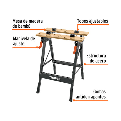 MESA DE TRABAJO, MULTIUSOS, TRUPER 103318 P