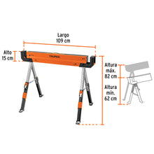 Cargar imagen en el visor de la galería, BURRO/MESA DE TRABAJO P, MULTIUSOS, TRUPER 103301 P

