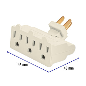 MULTICONTACTO TRIPLE ATERRIZADO, TIPO BISAGRA, VOLTECK 46801 P
