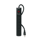 MULTICONTACTO 14 AWG 6 ENT. 450 JOULES, NEGRO 47804 *