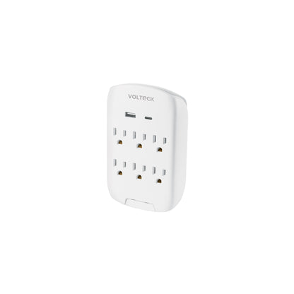 MULTICONTACTO PARED 800J 6 CONT 2USB A+C 45747 *