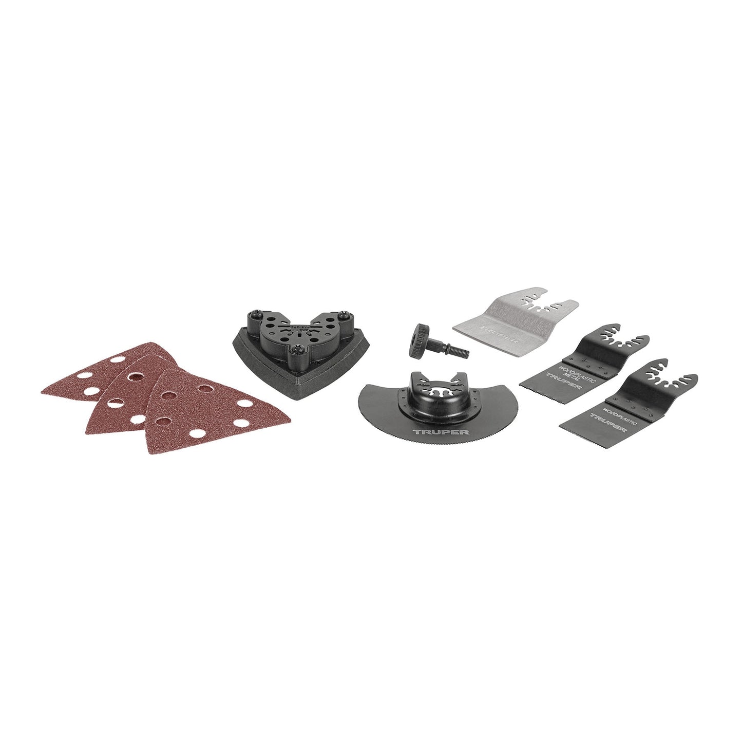 KIT CON 8 ACCESORIOS PARA MULTIHERRAMIENTA, TRUPER PRO P