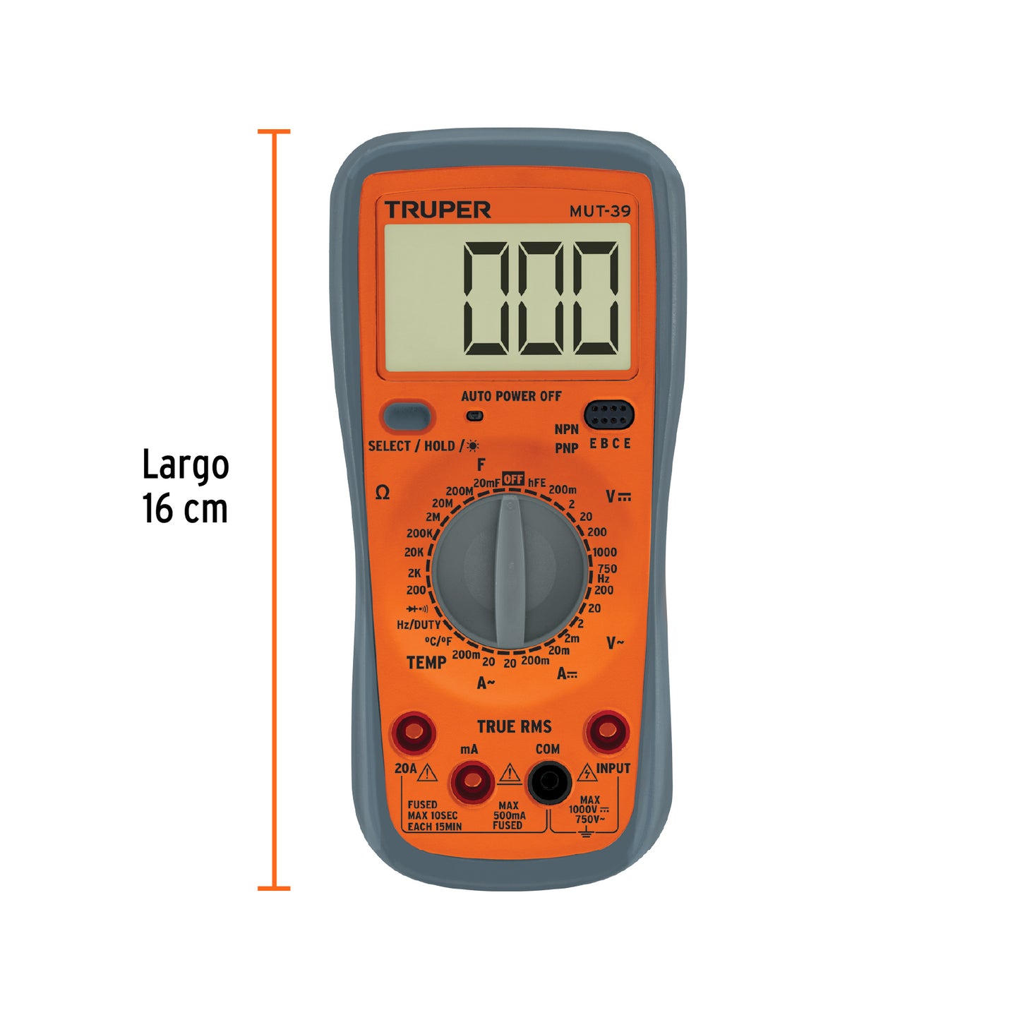 MULTIMETRO DIGITAL PROFESIONAL 10402 P