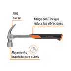 MARTILLO FORJADO 20oz UÑA CURVA, MANGO CON NEOPRENO, EXPERT 16820 P
