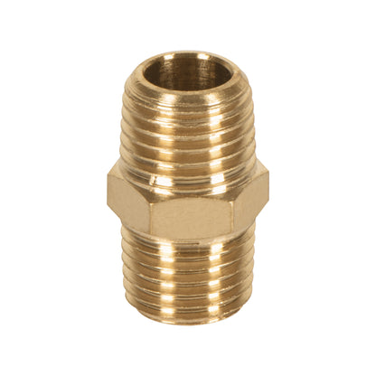 NIPLE DE LATÒN, TIPO FF, CUERDA 1/4 NPT, TRUPER 19024 *