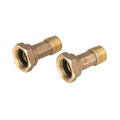 JUEGO 2 NIPLES CON TUERCAS 1/2'' X 3/4'' PARA MEDIDOR DE AGUA 48159 P