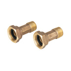 JUEGO 2 NIPLES CON TUERCAS 1/2'' X 3/4'' PARA MEDIDOR DE AGUA 48159 P