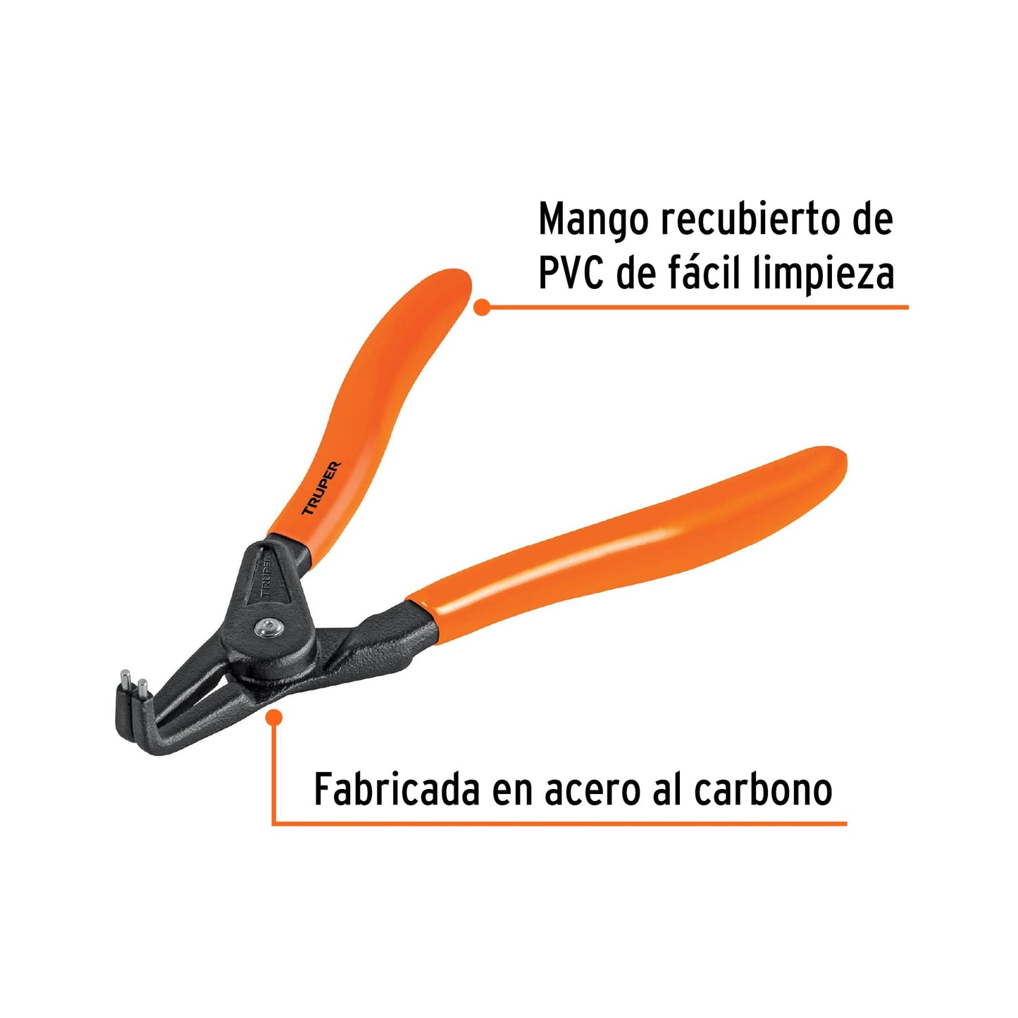 PINZA PUNTA A 90° PARA CERRAR ANILLOS 17364 *