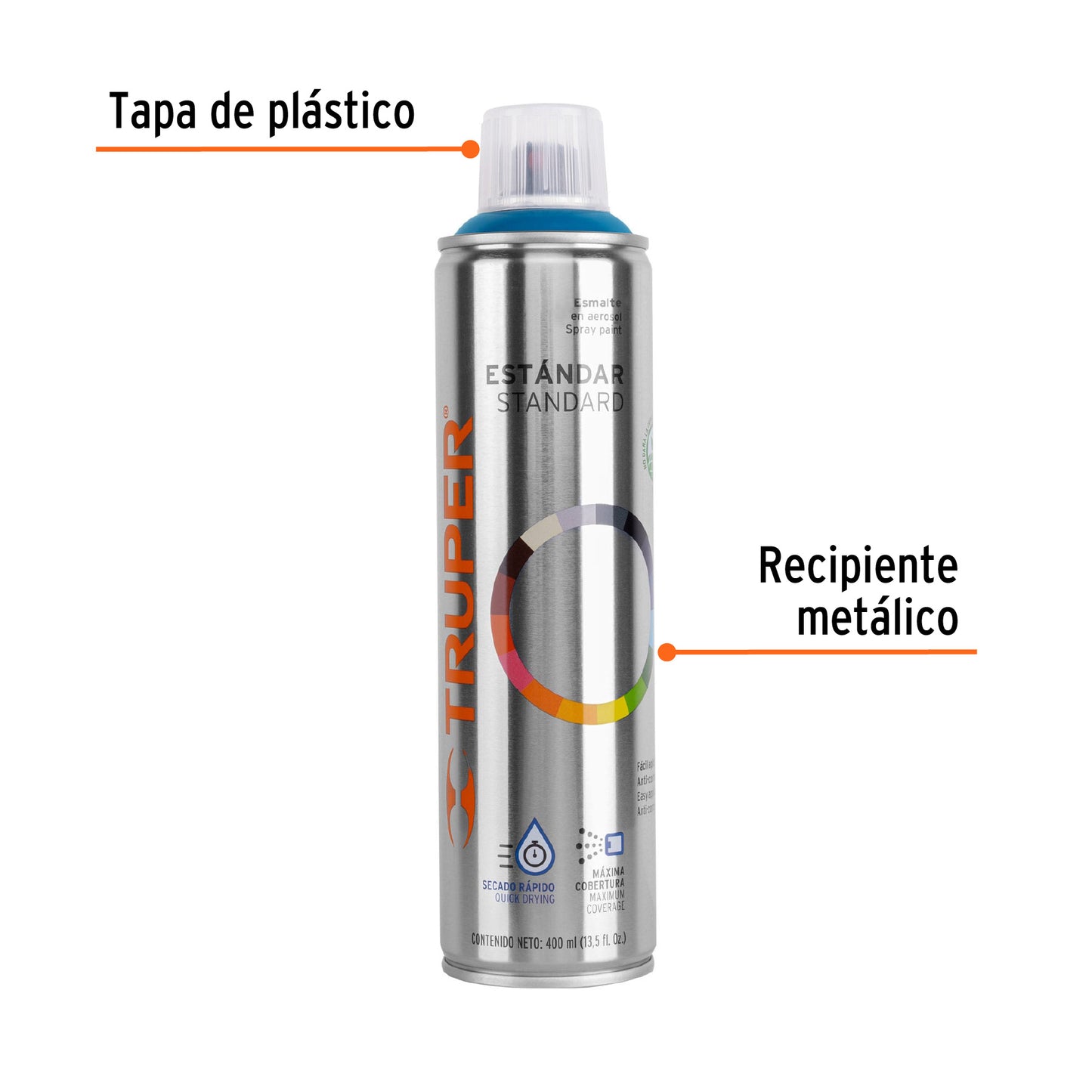 PINTURA EN AEROSOL, AZUL HOLANDÈS, BOTE ESBELTO, 400 ML 19038 *