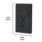 PLACA ARMADA NGA 1INT Y 2 CONT, 1M, LISB 47901 *