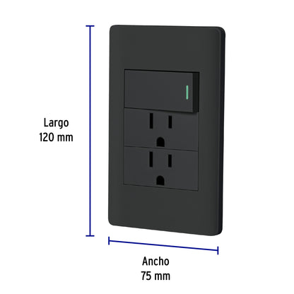 PLACA ARMADA NGA 1INT Y 2 CONT, 1M, LISB 47901 *