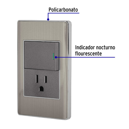 PLACA ARMADA ACERO 1INT-CONT 1.5M,LISBOA 47846 *