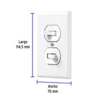 PLACA ARMADA 2 INTERRUPTORES, STANDARD 45953 P