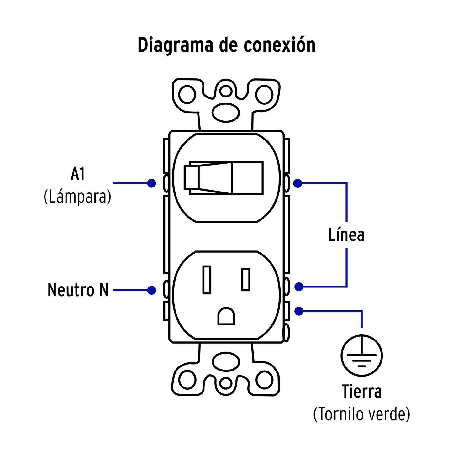 PLACA ARMADA INTERRUPTOR-CONTACTO, STAND 45950 *