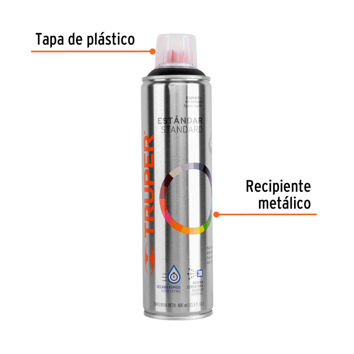PINTURA EN AEROSOL, NEGRO SANTÌN, 400ML 19054 *