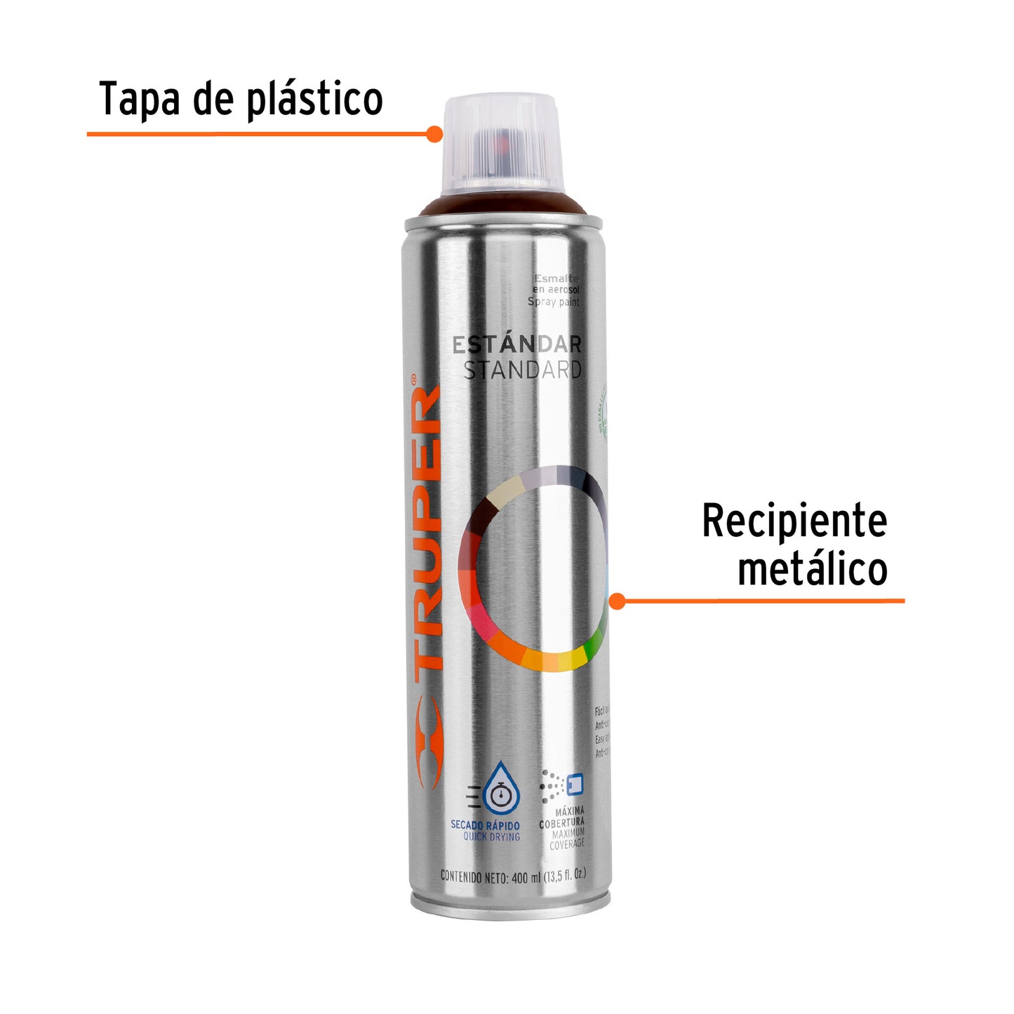 PINTURA EN AEROSOL, TABACO, BOTE ESBELTO, 400ML 19050 *