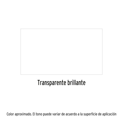 PINTURA EN AEROSOL, TRANSPARENTE BRILLANTE, BOTE ESBELTO, 400ML 19036 *
