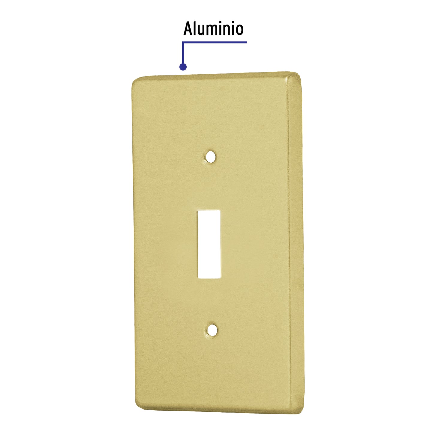 PLACA INTERRUPTOR VERTICAL, ALUMINIO 46417 P