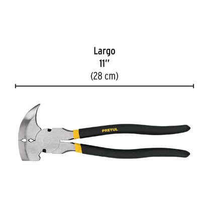 Pinza de hacendado 11" mango de PVC, PRETUL 22656