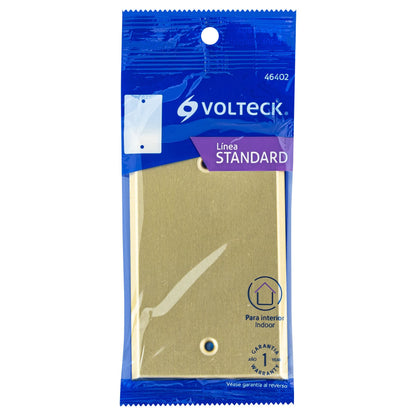 PLACA CIEGA, DE ALUMINIO, LÍNEA STANDARD 46402 P