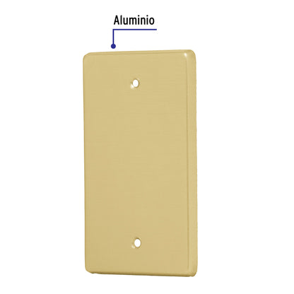 PLACA CIEGA, DE ALUMINIO, LÍNEA STANDARD 46402 P