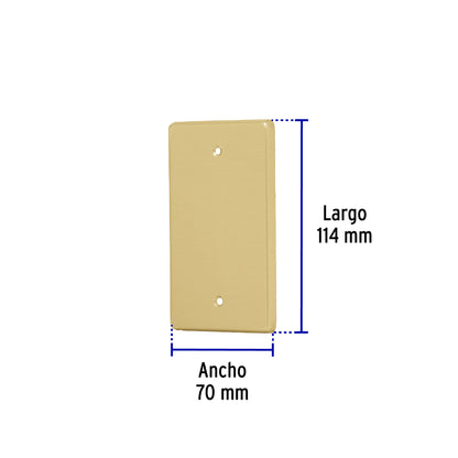 PLACA CIEGA, DE ALUMINIO, LÍNEA STANDARD 46402 P