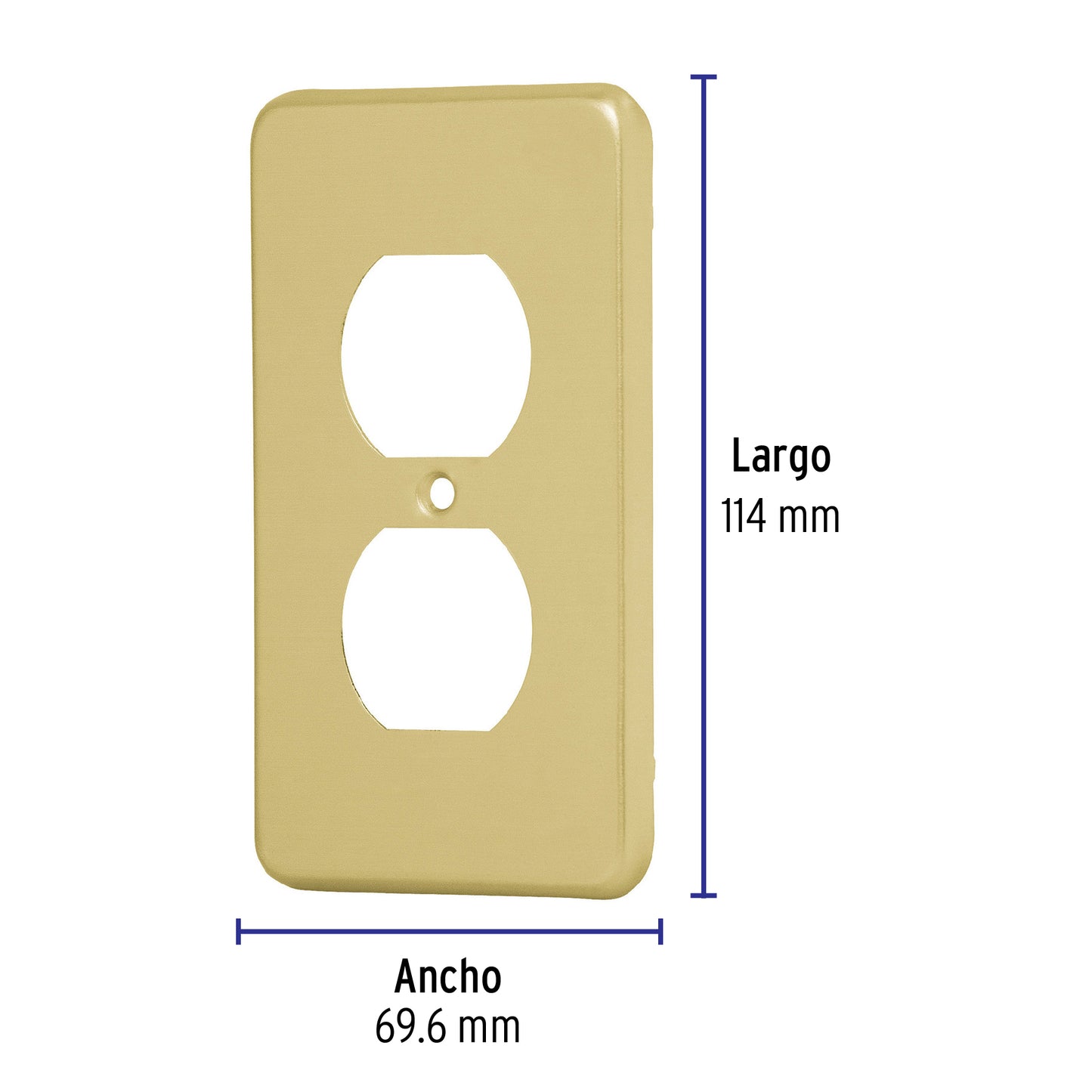 PLACA DÙPLEX DE ALUMINIO, LÌNEA STANDARD 46408 P