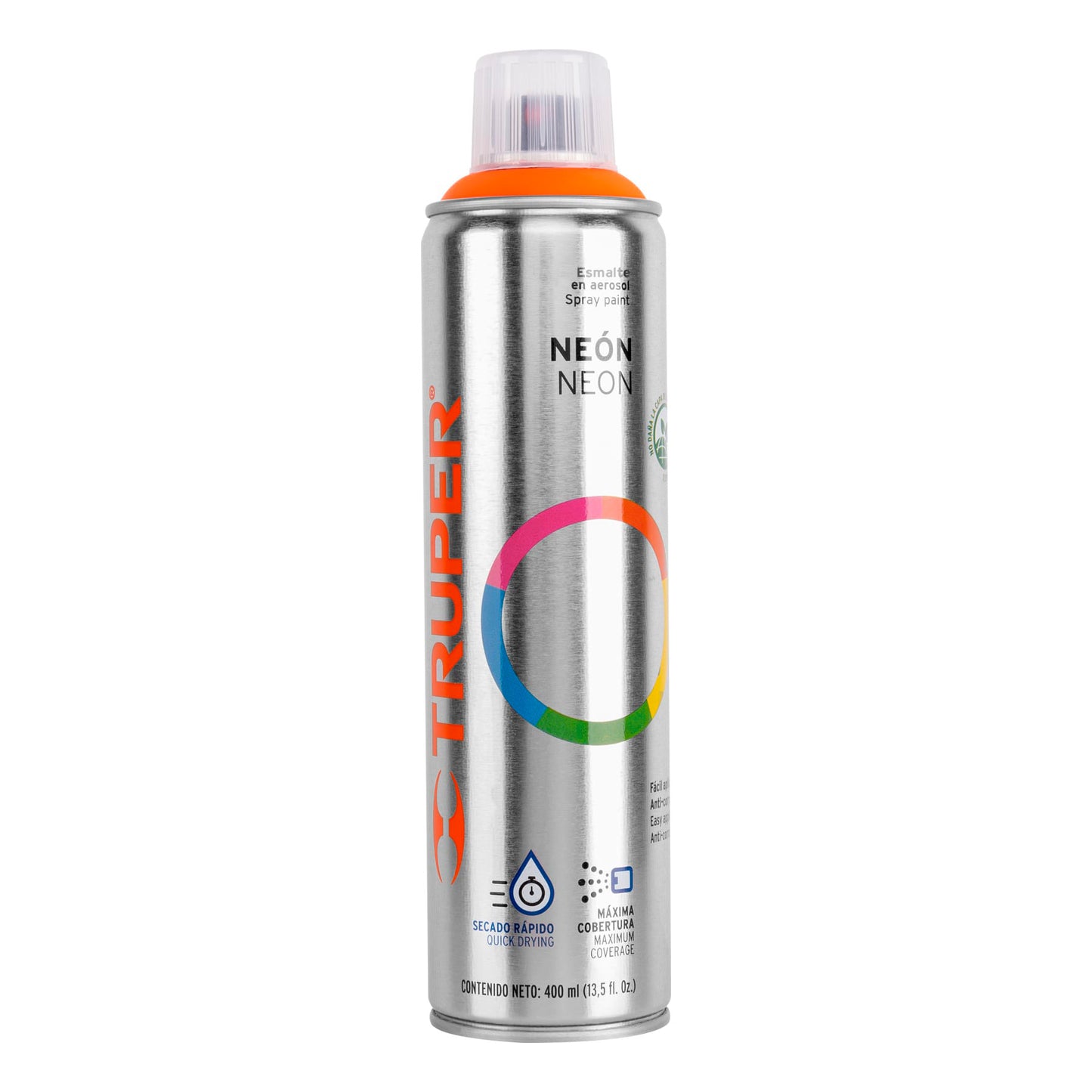 PINTURA EN AEROSOL, NARANJA NEÓN, BOTE ESBELTO, 400 ML 19072 *