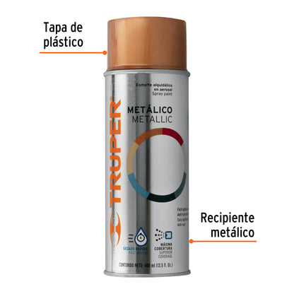 PINTURA EN AERSOL, COBRE METÀLICO, BOTE TRADICIONAL, 400 ML 102846 P