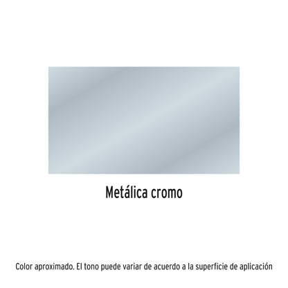 PINTURA EN AEROSOL METÁLICA, CROMO, 400 ML, PRETUL 27177 *