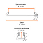 PRENSA DE AJUSTE RÁPIDO 6'' USO RUDO, CUERPO NYLON, EXPERT 100142 *