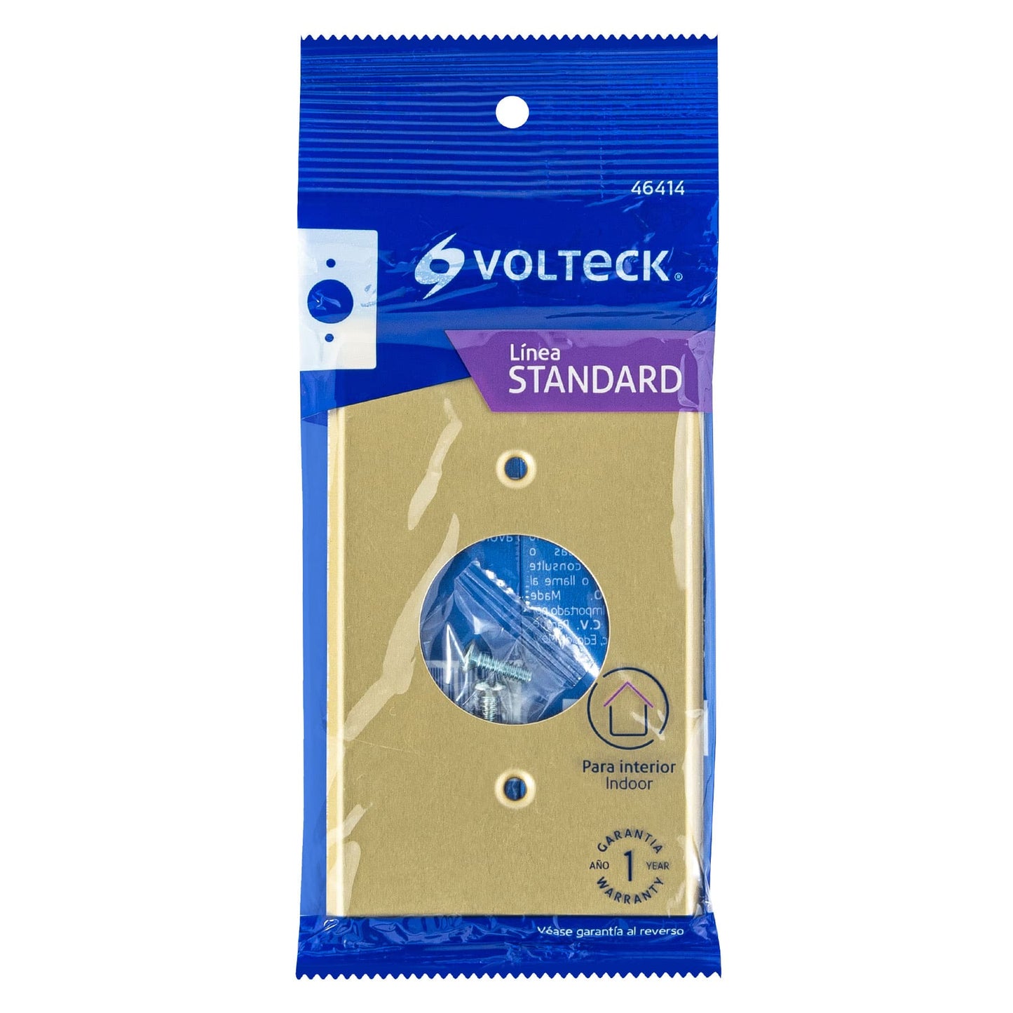 PLACA,CONTACTO REDONDO,ALUMINIO,STANDARD 46414 *