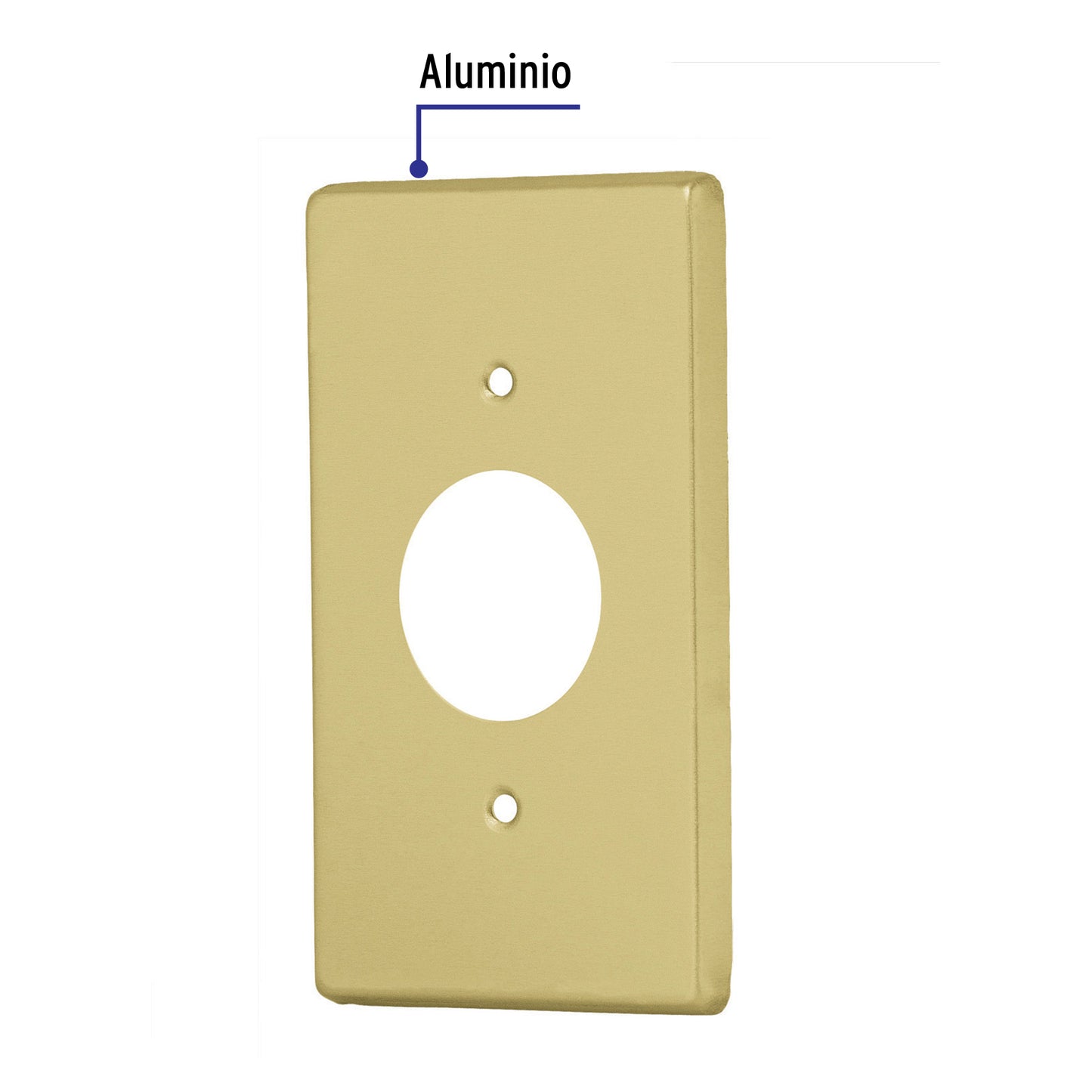 PLACA,CONTACTO REDONDO,ALUMINIO,STANDARD 46414 *