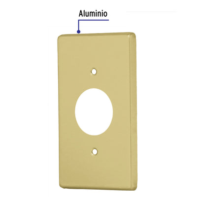 PLACA,CONTACTO REDONDO,ALUMINIO,STANDARD 46414 *