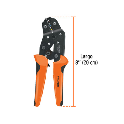 KIT DE CRIMPADORA Y 500 TERMINALES CON AISLAMIENTO, TRUPER 103328 P