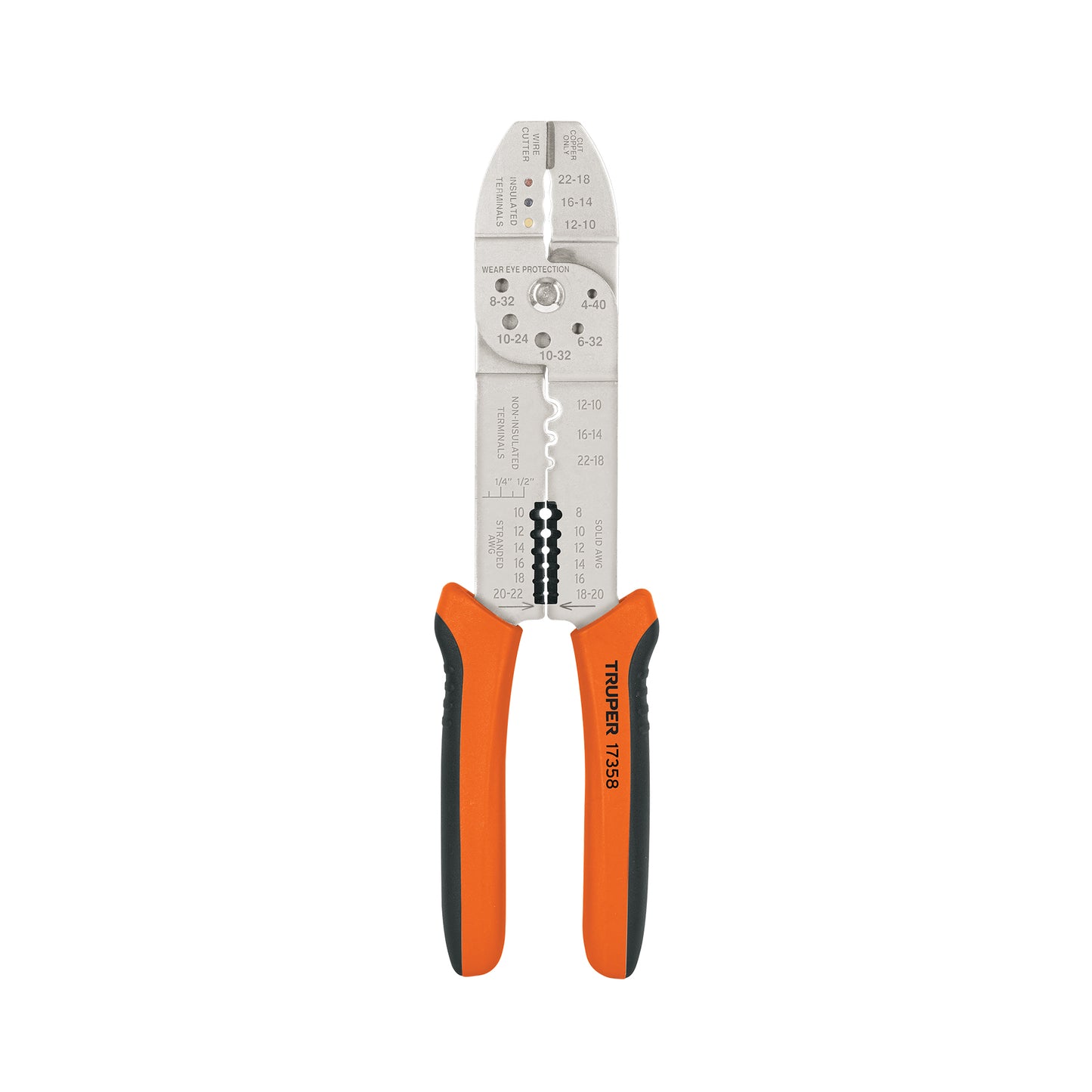 PINZA 10'' PELA CABLES, 20 A 10 AWG, TRUPER 17358 P