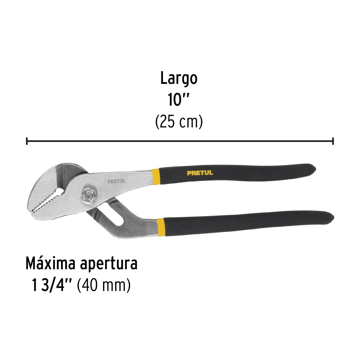 PINZA DE EXTENSÌON 10'' MANGO DE PVC, PRETUL 28162 *