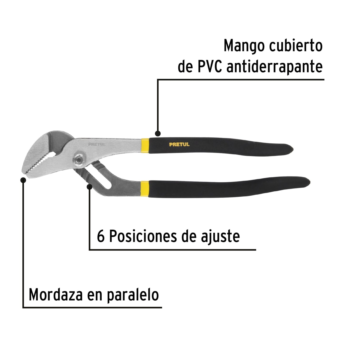 PINZA DE EXTENSIÒN 12'' MANGO DE PVC, PRETUL 28163 *